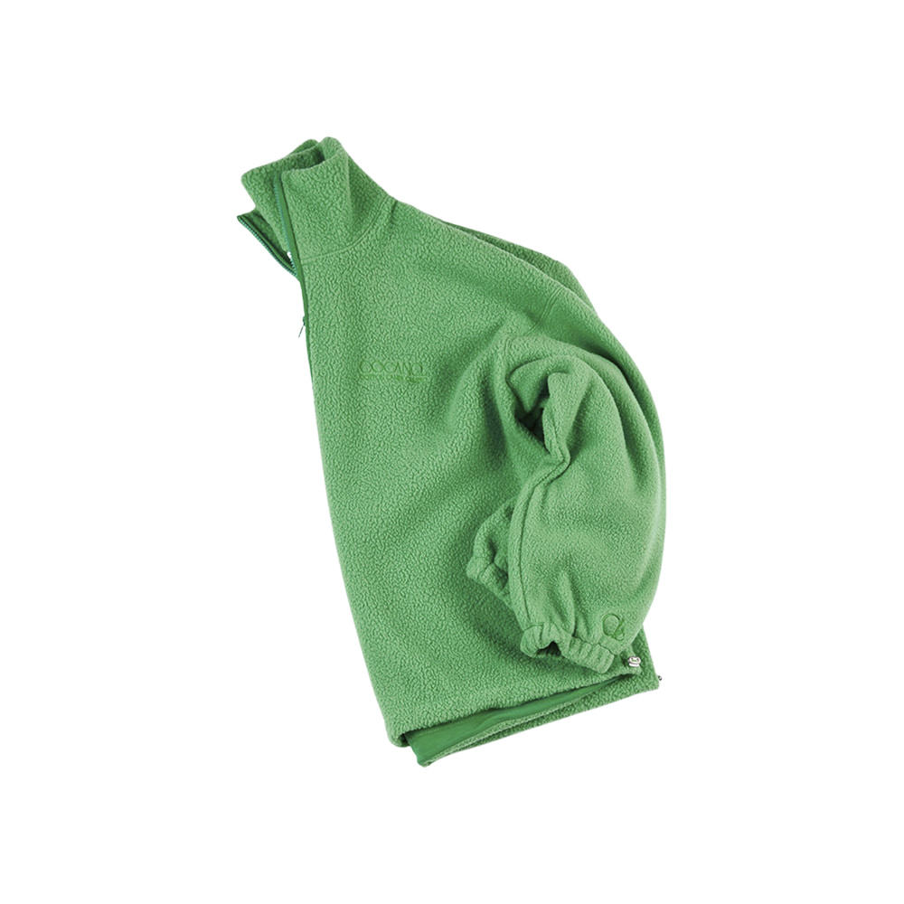 Teddy Half Zip Pullover Green